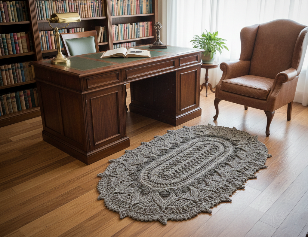 Luxury Crochet Rug - Stonehaven Lace