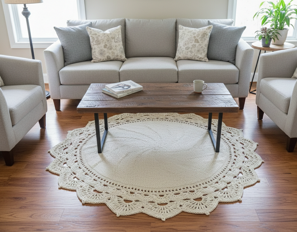 Luxury Crochet Rug - Aurelia Lace
