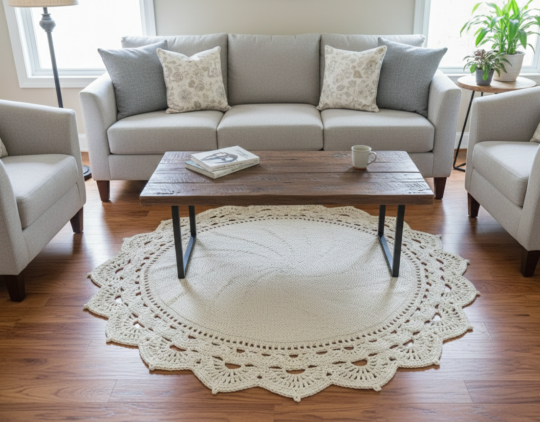 Luxury Crochet Rug - Aurelia Lace