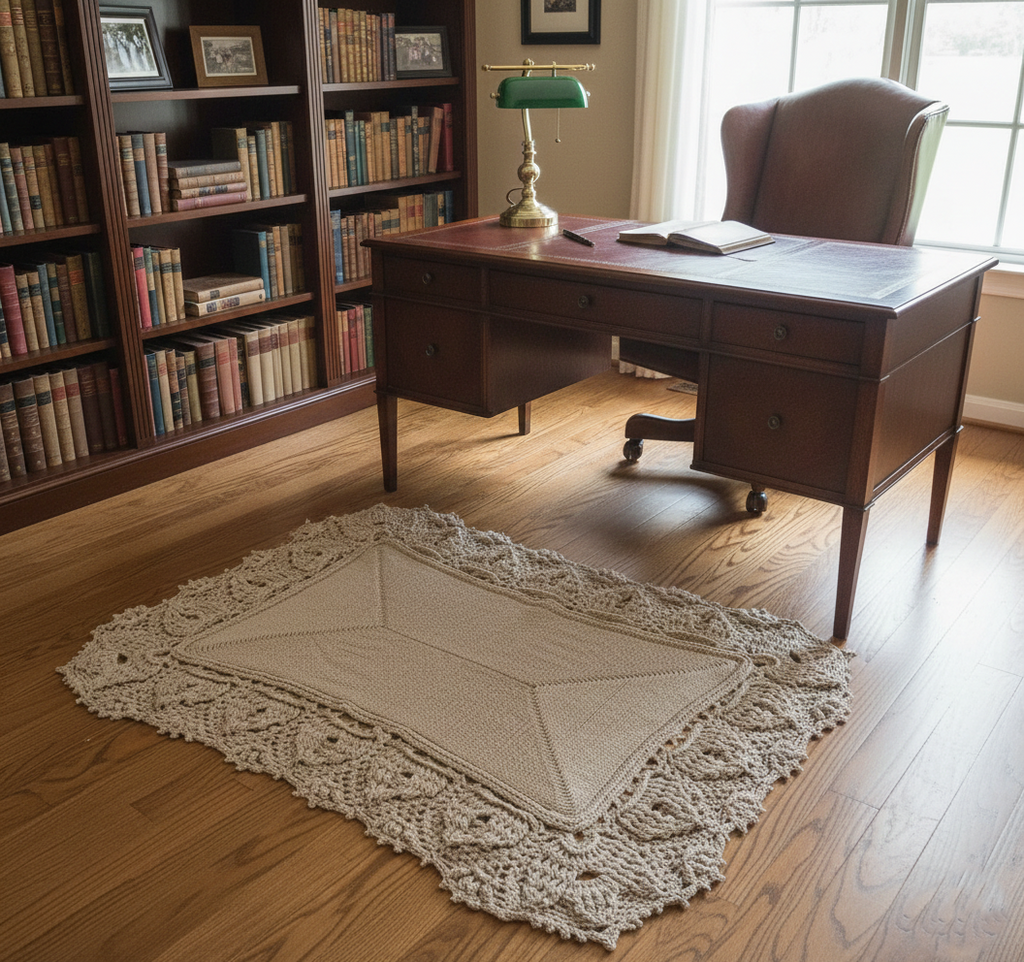 Crochet Rug - The Palais Alabaster