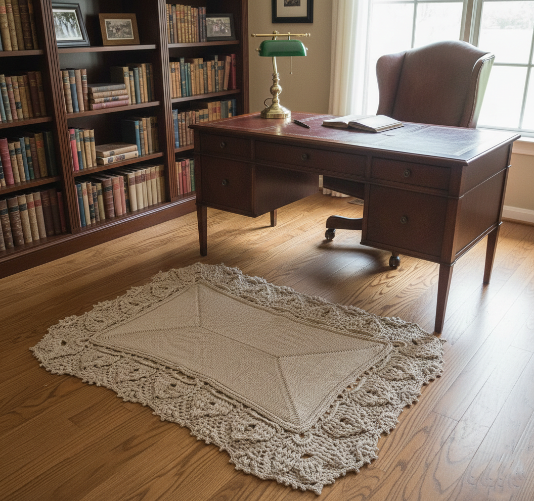 Crochet Rug - The Palais Alabaster