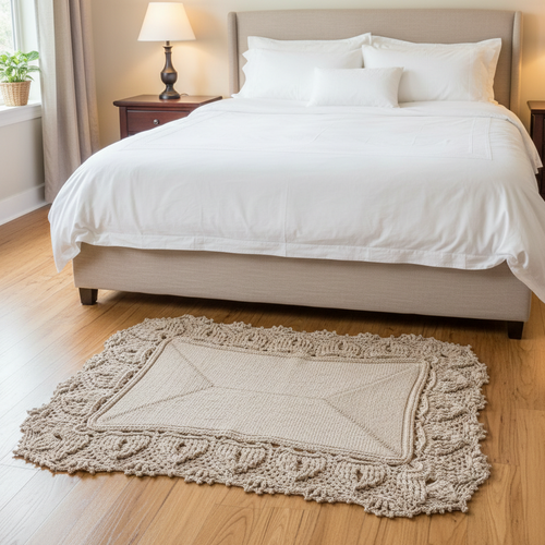 Crochet Rug - The Palais Alabaster