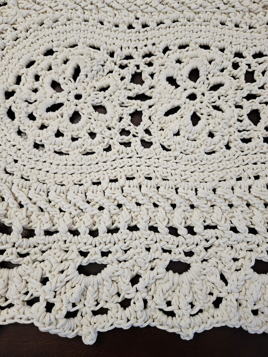 Small Luxury Crochet Rug - Petal path Rug
