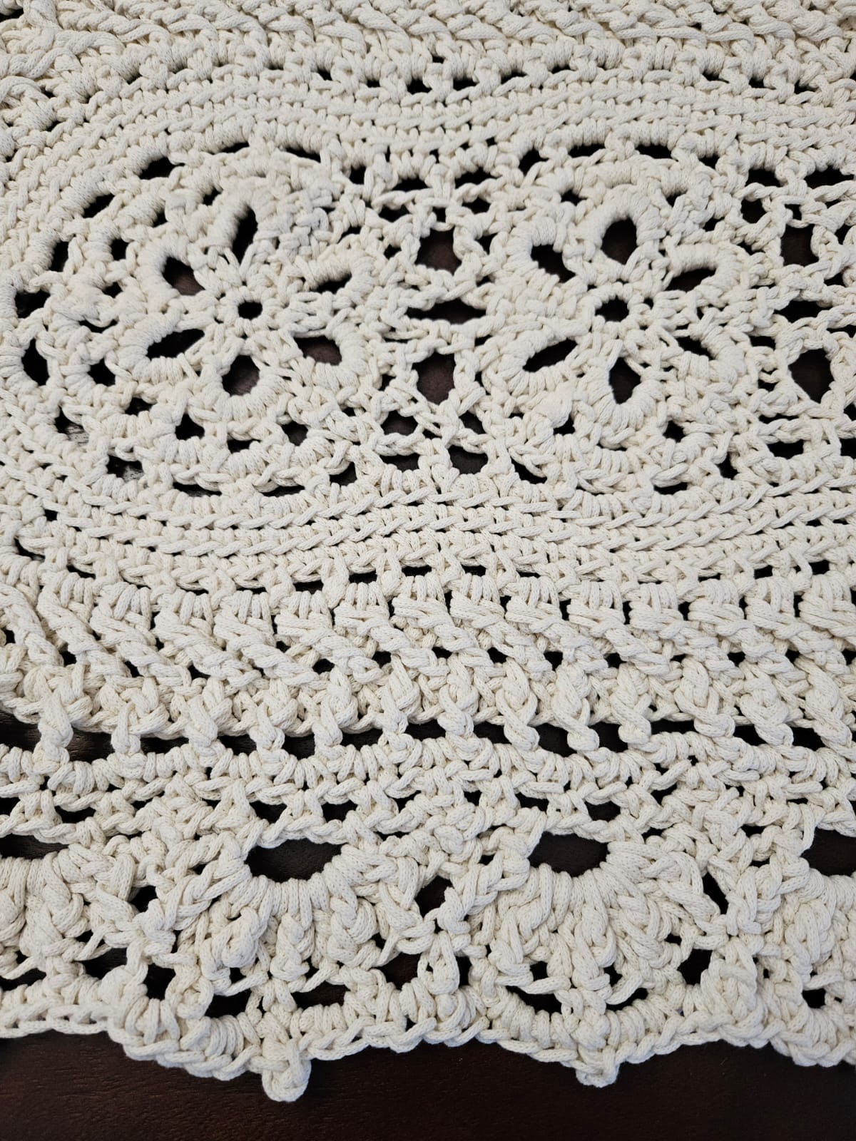 Small Luxury Crochet Rug - Petal path Rug