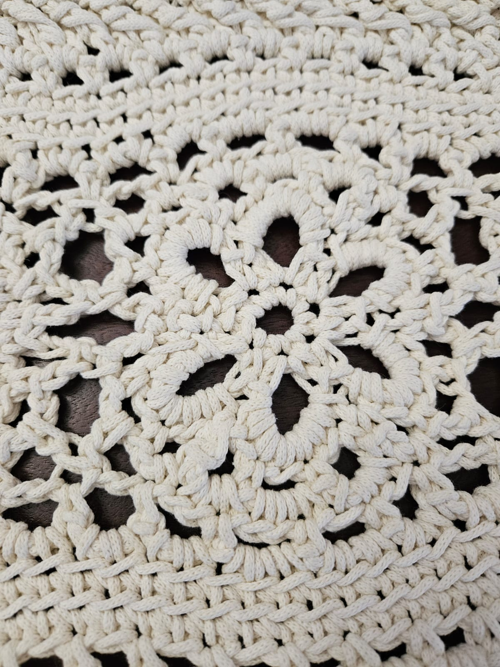 Small Luxury Crochet Rug - Petal path Rug