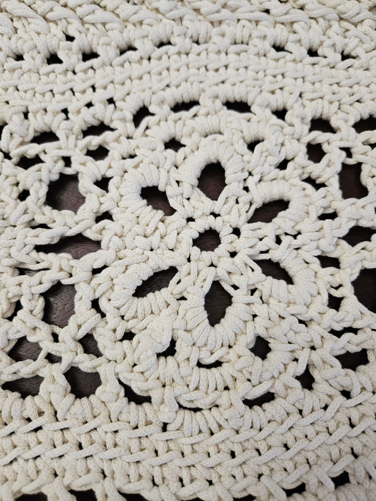 Small Luxury Crochet Rug - Petal path Rug